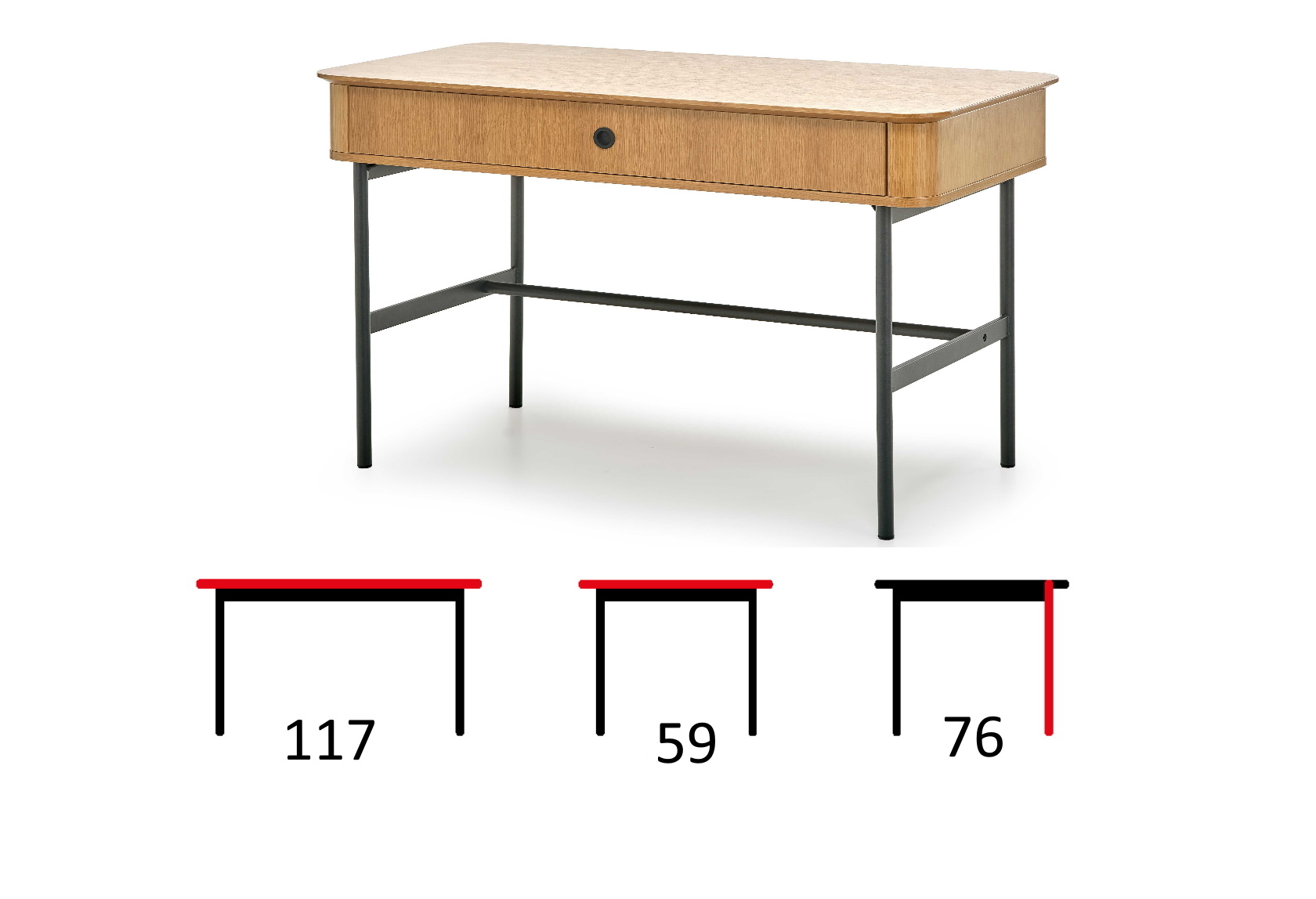 biurko komputerowe, biurko do pracy, biurko 110 cm, wymiary